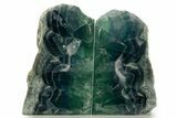 Polished Blue and Green Fluorite Bookends - Mexico #335268-1
